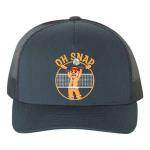 Christmas Volleyball Gingerbread Man Blocker Oh Snap Yupoong Adult 5-Panel Trucker Hat