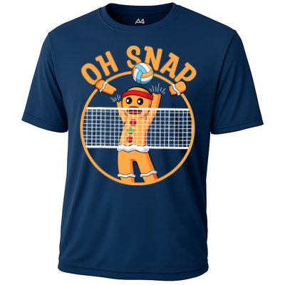 Christmas Volleyball Gingerbread Man Blocker Oh Snap Performance Shirt