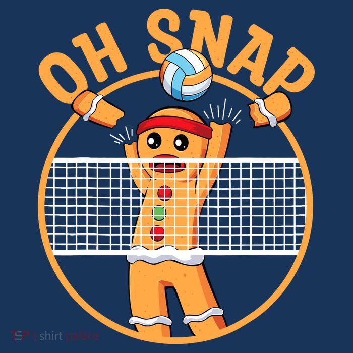Christmas Volleyball Gingerbread Man Blocker Oh Snap Sustainable Bucket Hat