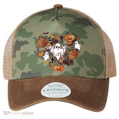 Cute Vintage Graphic Halloween Party Halloween Doodles Heart Legacy Tie Dye Trucker Hat