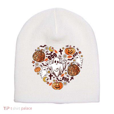 Cute Vintage Graphic Halloween Party Halloween Doodles Heart Short Acrylic Beanie