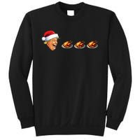 Christmas Video Game Trump Face Eating Turkey Gamer Sweatshirt