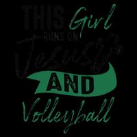 Cool Volleyball Gifts For Funnyn Girl Run On Jesus Impact Tech Backpack