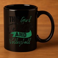 Cool Volleyball Gifts For Funnyn Girl Run On Jesus 11oz C Handle Ceramic Mug