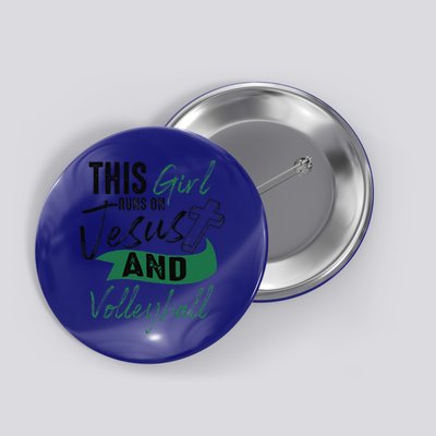 Cool Volleyball Gifts For Funnyn Girl Run On Jesus Button