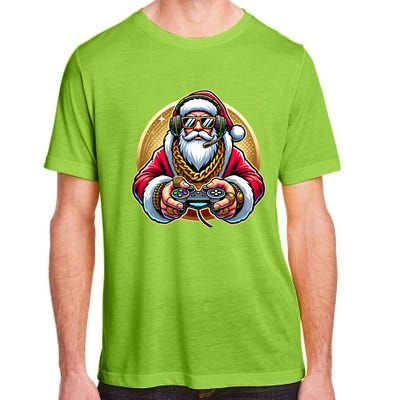 Christmas Video Game Santa Gamer Xmas Gift Adult ChromaSoft Performance T-Shirt