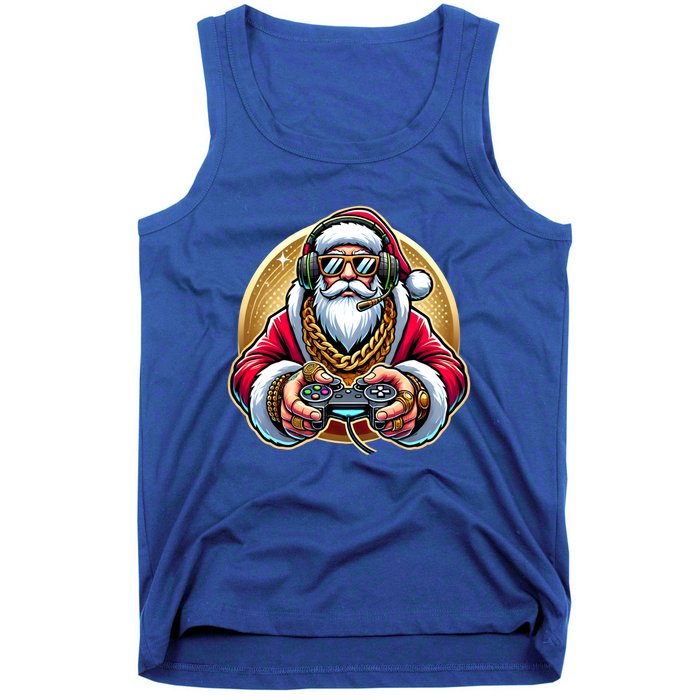 Christmas Video Game Santa Gamer Xmas Gift Tank Top