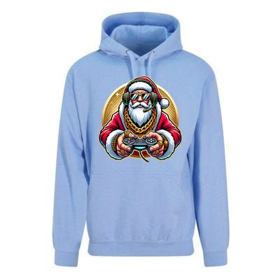 Christmas Video Game Santa Gamer Xmas Gift Unisex Surf Hoodie