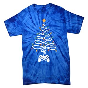 Christmas Video Game Xmas Tree Gaming Lover Video Gamer Cool Gift Tie-Dye T-Shirt