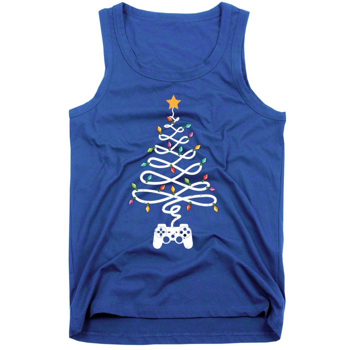 Christmas Video Game Xmas Tree Gaming Lover Video Gamer Cool Gift Tank Top