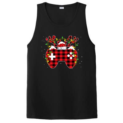 Christmas Video Game Gamer Controller Red Plaid Buffalo Xmas PosiCharge Competitor Tank