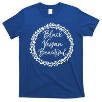 Cute Vegan Gift For Black Floral Black Vegan Beautiful Gift T-Shirt