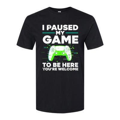 Cool Video Game Paused Gaming Gamers Softstyle® CVC T-Shirt