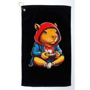 Capybara Video Games Gaming Capy Platinum Collection Golf Towel