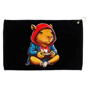 Capybara Video Games Gaming Capy Grommeted Golf Towel