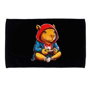 Capybara Video Games Gaming Capy Microfiber Hand Towel