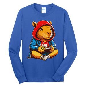 Capybara Video Games Gaming Capy Tall Long Sleeve T-Shirt