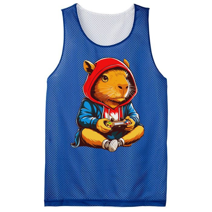 Capybara Video Games Gaming Capy Mesh Reversible Basketball Jersey Tank