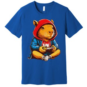 Capybara Video Games Gaming Capy Premium T-Shirt