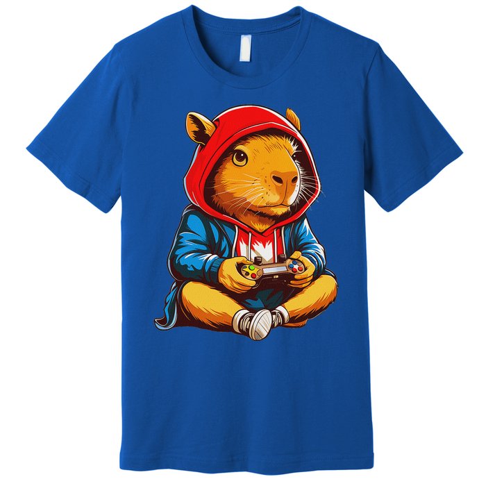 Capybara Video Games Gaming Capy Premium T-Shirt