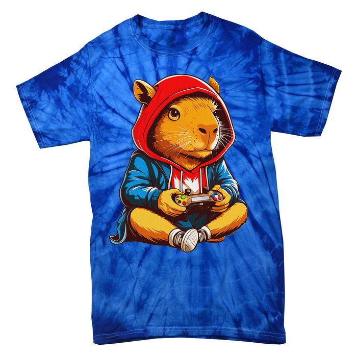 Capybara Video Games Gaming Capy Tie-Dye T-Shirt