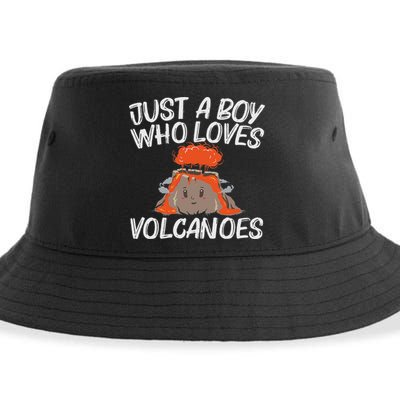 Cool Volcano Gift For Lava Magma Eruption Geology Sustainable Bucket Hat