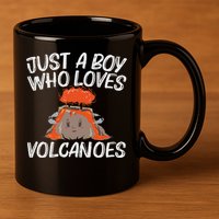 Cool Volcano Gift For Lava Magma Eruption Geology 11oz C Handle Ceramic Mug