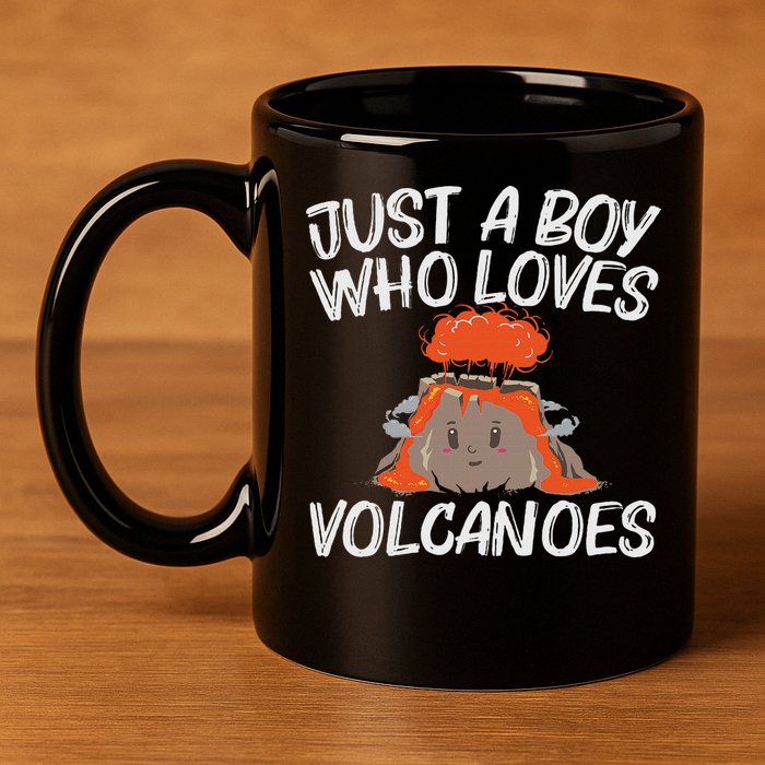 Cool Volcano Gift For Lava Magma Eruption Geology 11oz C Handle Ceramic Mug