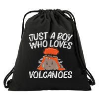 Cool Volcano Gift For Lava Magma Eruption Geology Drawstring Bag