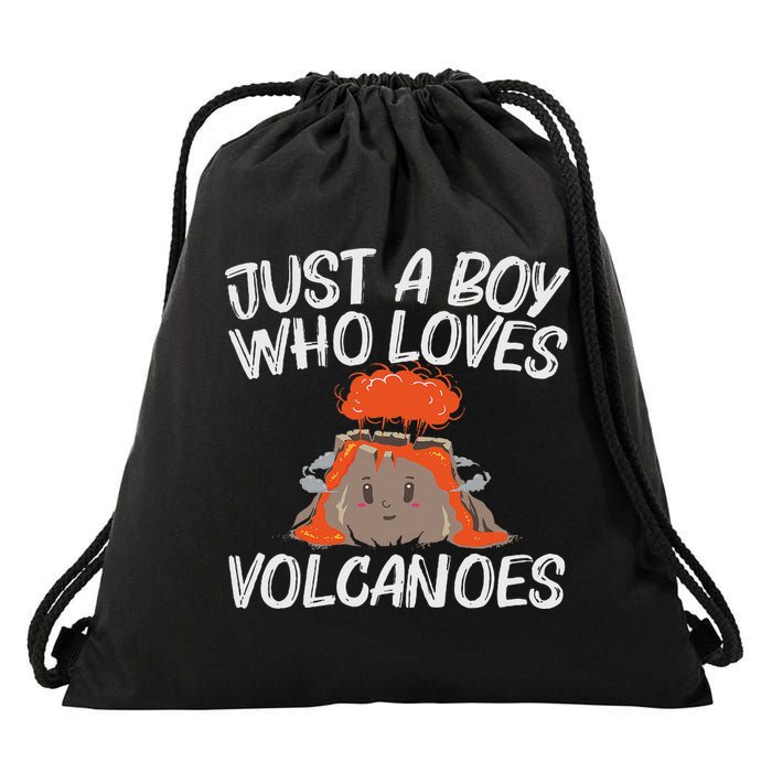 Cool Volcano Gift For Lava Magma Eruption Geology Drawstring Bag