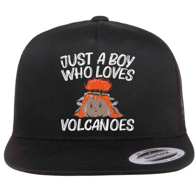 Cool Volcano Gift For Lava Magma Eruption Geology Flatbill Hat