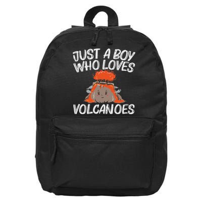 Cool Volcano Gift For Lava Magma Eruption Geology 16 in Basic Backpack