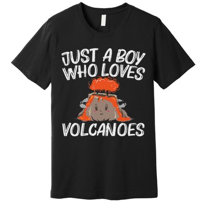 Cool Volcano Gift For Lava Magma Eruption Geology Premium T-Shirt