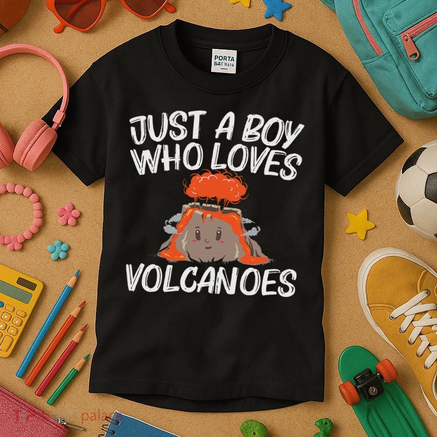 Cool Volcano Gift For Lava Magma Eruption Geology Kids T-Shirt