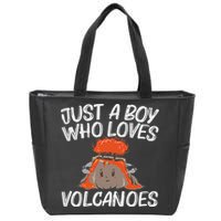 Cool Volcano Gift For Lava Magma Eruption Geology Zip Tote Bag