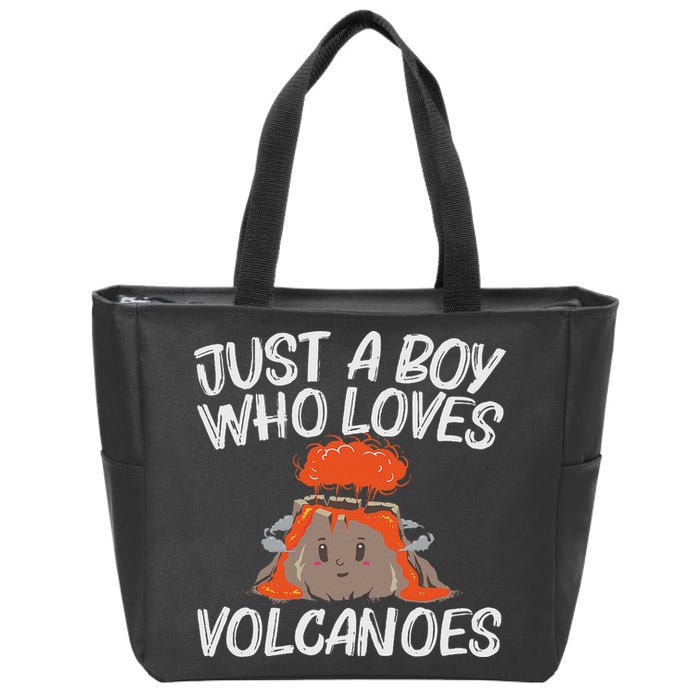 Cool Volcano Gift For Lava Magma Eruption Geology Zip Tote Bag