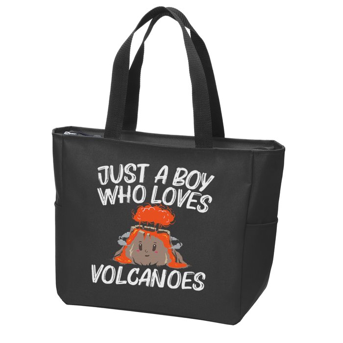 Cool Volcano Gift For Lava Magma Eruption Geology Zip Tote Bag