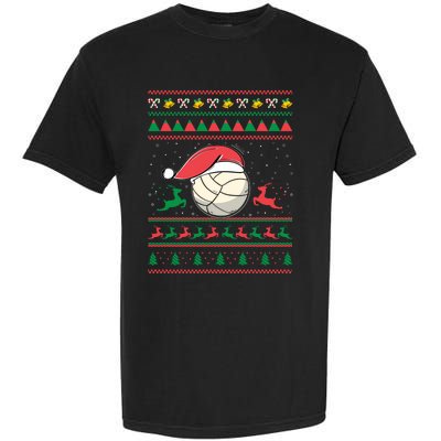 Christmas Volleyball Gift Sport Lover Funny Ugly Christmas Funny Gift Garment-Dyed Heavyweight T-Shirt