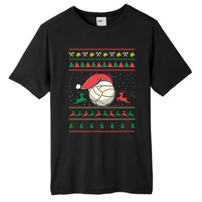 Christmas Volleyball Gift Sport Lover Funny Ugly Christmas Funny Gift Tall Fusion ChromaSoft Performance T-Shirt