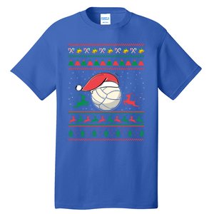 Christmas Volleyball Gift Sport Lover Funny Ugly Christmas Funny Gift Tall T-Shirt