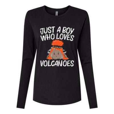 Cool Volcano Gift Lava Magma Eruption Geology Womens Cotton Relaxed Long Sleeve T-Shirt