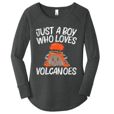 Cool Volcano Gift Lava Magma Eruption Geology Women's Perfect Tri Tunic Long Sleeve Shirt