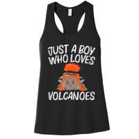 Cool Volcano Gift Lava Magma Eruption Geology Women's Racerback Tank