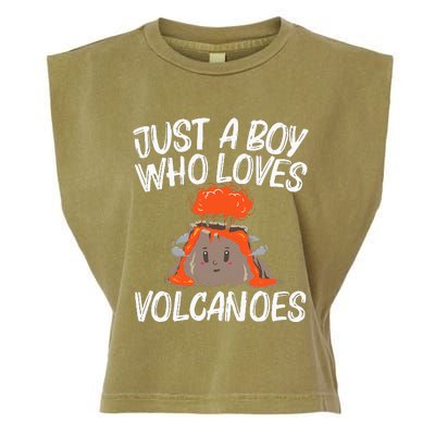 Cool Volcano Gift Lava Magma Eruption Geology Garment-Dyed Women's Muscle Tee