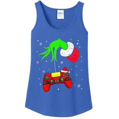 Christmas Video Game Controller Santa Hat Gamer Ladies Essential Tank