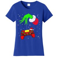 Christmas Video Game Controller Santa Hat Gamer Women's T-Shirt