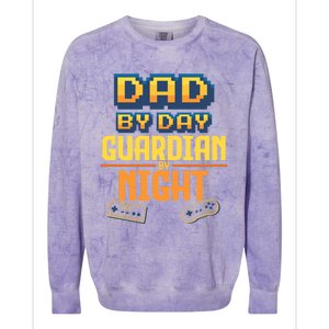 Computer Video Gamer Dad Husband FatherS Day Game Lover Gift Colorblast Crewneck Sweatshirt