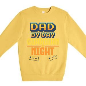 Computer Video Gamer Dad Husband FatherS Day Game Lover Gift Premium Crewneck Sweatshirt