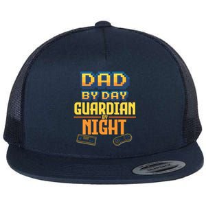 Computer Video Gamer Dad Husband FatherS Day Game Lover Gift Flat Bill Trucker Hat