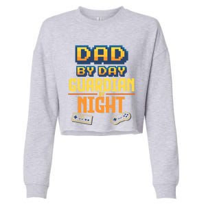 Computer Video Gamer Dad Husband FatherS Day Game Lover Gift Cropped Pullover Crew